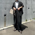 こなれ感たっぷり。夏の【黒セットアップ】で作るハンサムスタイル【40代の毎日コーデ】 画像