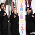 映画公開に喜びを語った（左から）西村拓哉、Aぇ! group（小島健、末澤誠也、正門良規、佐野晶哉）（C）モデルプレス