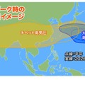 2026年の猛暑ピーク時の天気図イメージ