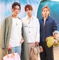 （左から）YUTA、堀米雄斗、平野紫耀（提供写真）