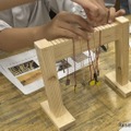 縄文時代のあんぎん編みと弥生時代の原始機に挑戦！（横浜美術大学）