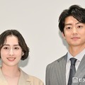 「一緒にごはんをたべるだけ」先行試写会＆制作発表記者会見に出席した早見あかり、伊藤健太郎（C）モデルプレス