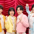 「冠モナキ」囲み取材会2登場したじん、おヨネ、ケンケン、サカイJr.／モナキ（C）モデルプレス