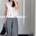 快適に穿けてシルエットがキレイ！【ユニクロ】バズりパンツの秋新作の着こなし【40代の毎日コーデ】 画像