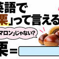 英語で「栗」は「マロン」じゃない？正解は意外なコレでした 画像
