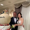 谷口拓也と一ノ瀬優希が結婚披露宴を開いた（撮影：ALBA)
