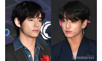 BTS・V、入隊控えオン眉短髪に ジョングクは坊主姿を“一瞬”公開 画像