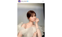 めるる、美デコルテを披露した上品ドレスSHOTにファンうっとり「美しい」「お姫様すぎる」 画像