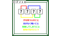 クイズです！「４個の単語から４文字の単語を導きましょう」子を持つ人のことは何という？【難易度LV.３・中辛】 画像