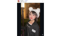 「イッテQ！」新メンバー候補生で話題“きゃすみる”辻加純、胸元ざっくりオフショルドレス姿公開「プリンセス」「綺麗」の声 画像