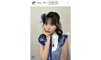 AKB48メンバー「入る前の憧れた衣装ランキング1位くらい」白×水色ミニ丈衣装で美脚スラリ「透明感が爆発してる」「スタイル抜群」の声 画像