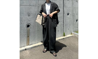 こなれ感たっぷり。夏の【黒セットアップ】で作るハンサムスタイル【40代の毎日コーデ】 画像