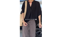 ブラック×ブラウンでこなれ感。体型カバーも叶う最旬ブラウススタイル【40代の毎日コーデ】 画像
