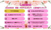 Lemino、5月の韓流・アジア人気作品ランキング発表 「TXTの育児日記」が初登場首位に 画像