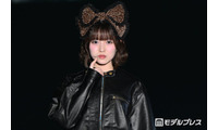 CUTIE STREET梅田みゆ、レオパード柄大ぶりリボン×唇噛み猫ポーズがキュート【TGC北九州2026】 画像