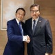 麻生氏、韓国外相や大統領と会談 画像