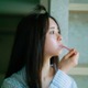 乃木坂46筒井あやめ、パジャマで歯磨き中のナチュラルな姿 パネル展テーマも公開【感情の隙間】 画像