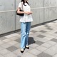 初夏といえばこの組み合わせ！白×ライトデニムの爽やかスタイル【40代の毎日コーデ】 画像