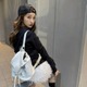 板野友美、美脚の“クロムハーツ”コーデにファンうっとり「足ほっそおおお」「めちゃ綺麗」 画像