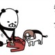 毛取り機でジョリリ～と毛玉除去♪ 愛犬も見守って楽しそう⁉【パンダと犬 ＃25】 画像