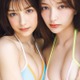 “エリマリ姉妹”Erika＆百瀬まりな、美バスト開放「ヤンマガ」6年ぶり表紙登場 画像