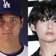 BTS・V、ドジャース始球式で大谷翔平選手とハグ＆記念撮影「スーパースターの共演」「背番号に感激」と注目集まる 画像