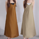 【ユニクロ】深みカラーのとろみワンピ。秋まで映えるキレイめサテンは今が買い【40代の毎日コーデ】 画像