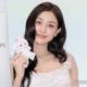 TWICEジヒョ、レースドレスから美脚スラリ アイメイクの秘訣明かす「目ってすごい力がある」 画像