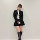 「スタイルレベチ」生田衣梨奈、美脚のセットアップコーデに絶賛の声「可愛くて美人さん」 画像