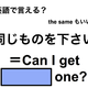 英語で「同じものを下さい」は何て言う？ 画像