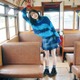 櫻坂46松田里奈、お気に入りニットに身を包みトラム満喫 1st写真集先行カット解禁【まつりの時間】 画像