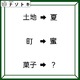 クイズです！「土地→夏、町→蜜」ここにある法則、わかりますか？【難易度LV３.・中辛】 画像
