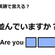 英語で「並んでいますか？」は何て言う？ 画像