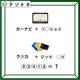 クイズです！「イラストと左の文字から、右の言葉を考えましょう」どんな法則があるでしょうか【難易度LV３.・中辛】 画像