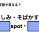英語で「しみ・そばかす」は何て言う？ 画像