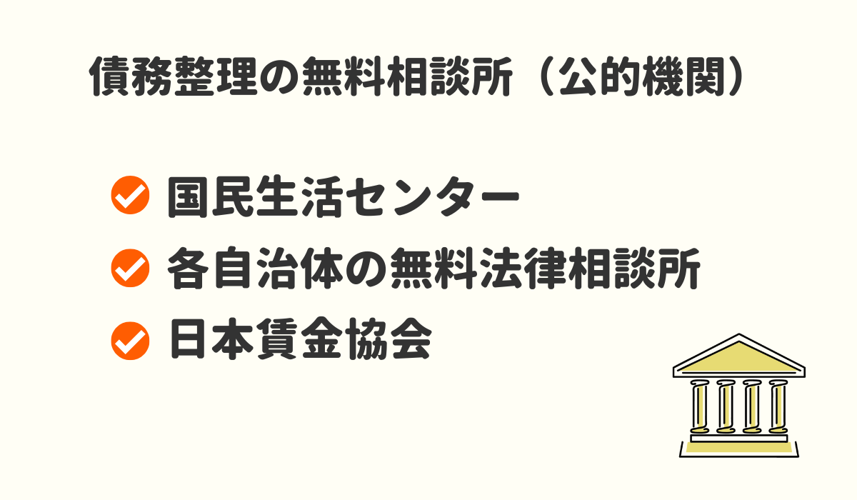 債務整理の無料相談所